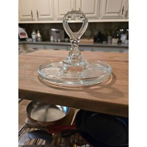 VTG LE Smith Beverage Caddy Glass  Space Tumbler Caddy 1940s Ant Beverage Glass